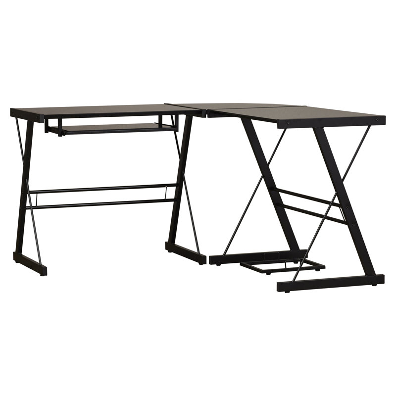 Walker Edison Ketter Reversible LShape Desk & Reviews Wayfair